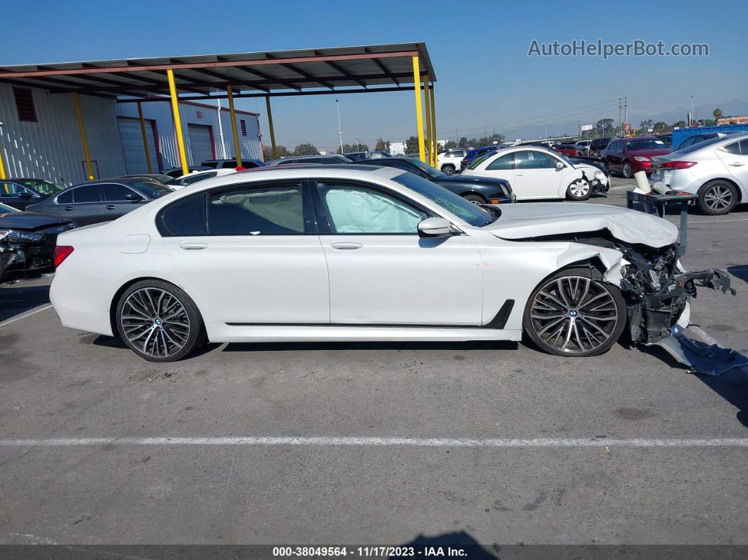 2019 Bmw 740i White vin: WBA7E2C52KB216763