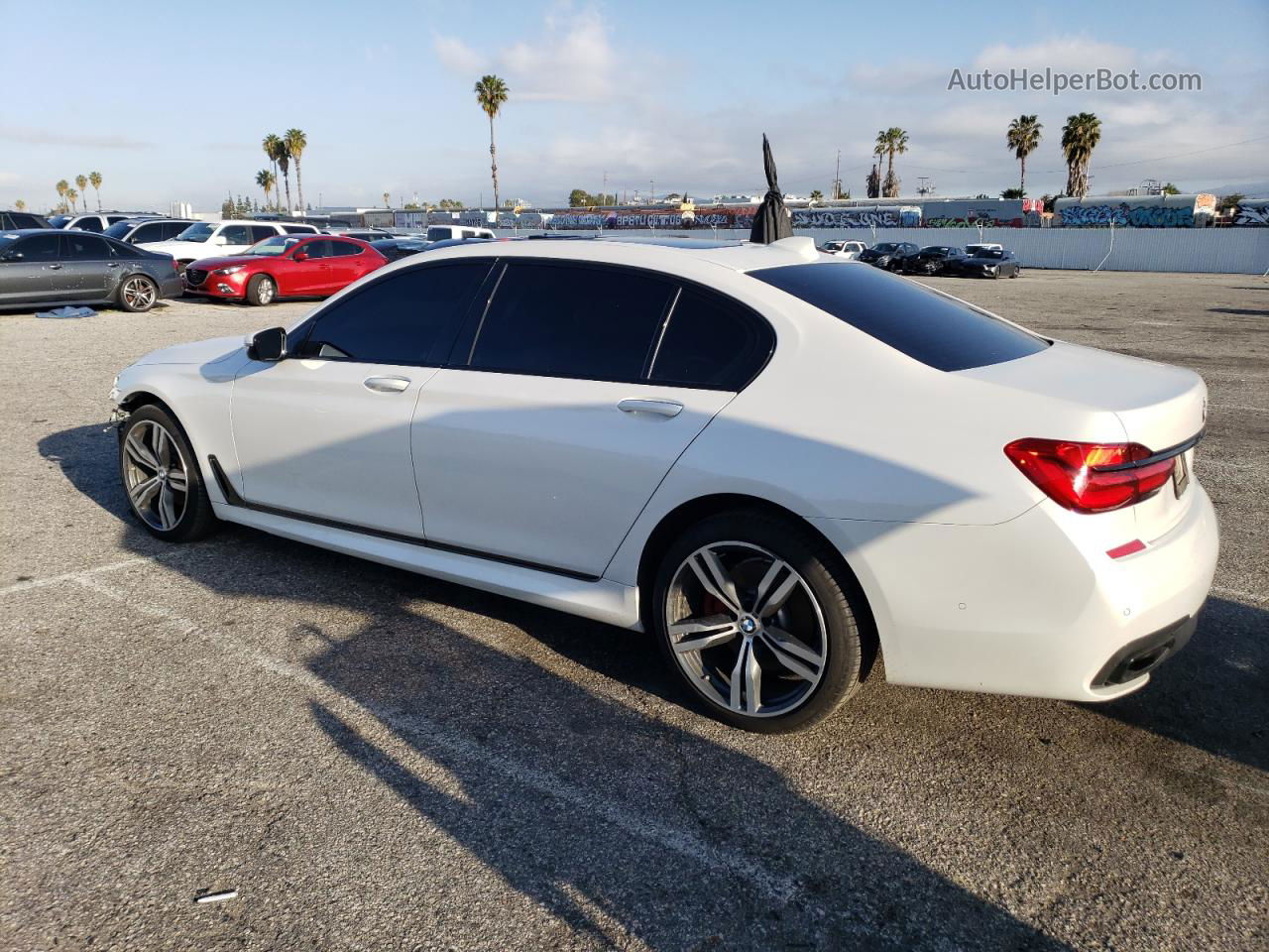 2019 Bmw 740 I White vin: WBA7E2C52KB217802