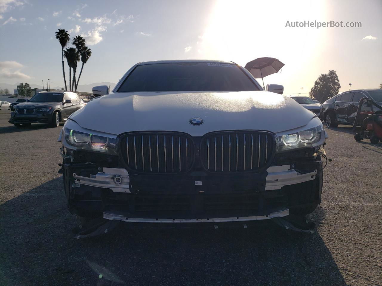 2019 Bmw 740 I White vin: WBA7E2C52KB217802