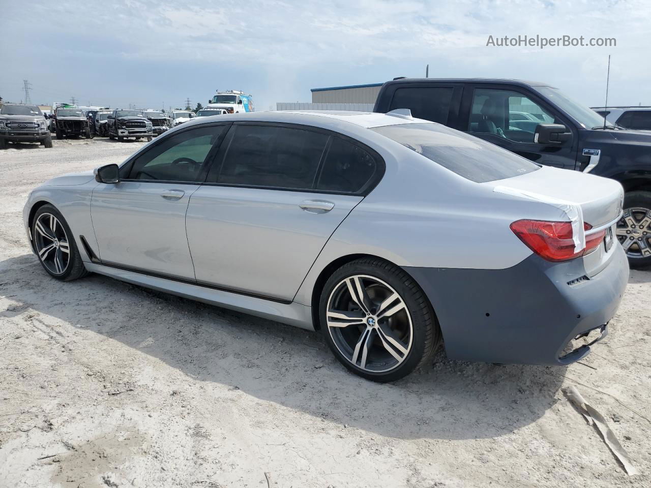 2019 Bmw 740 I Silver vin: WBA7E2C52KB454029