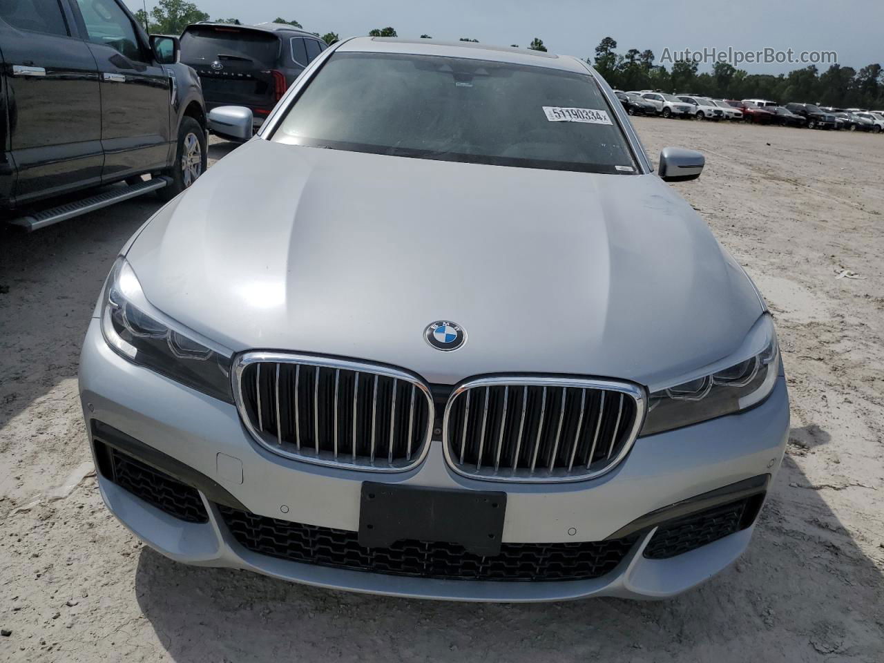 2019 Bmw 740 I Silver vin: WBA7E2C52KB454029