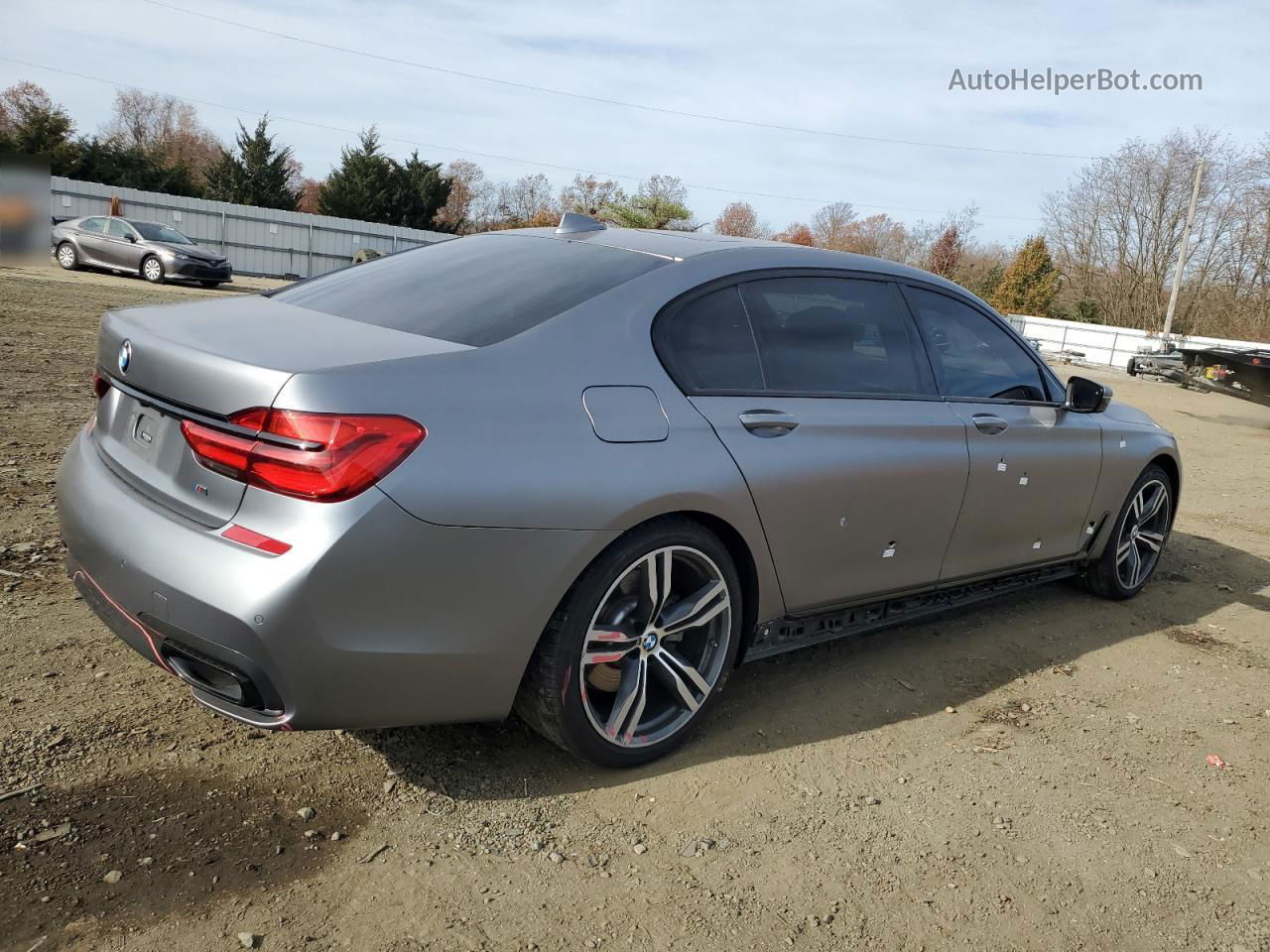 2019 Bmw 740 I Silver vin: WBA7E2C53KB216819