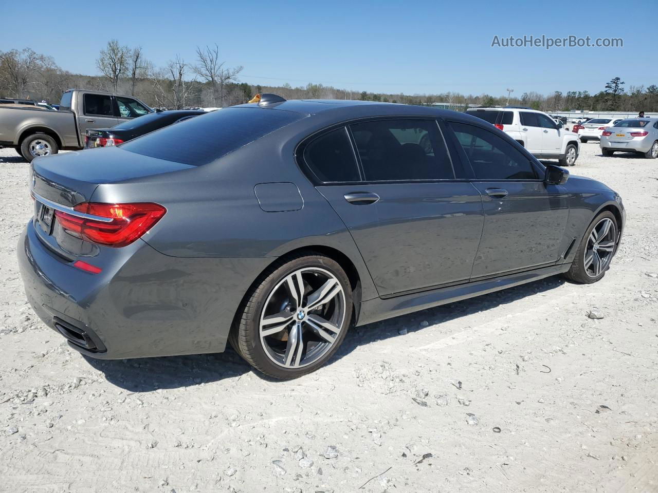 2019 Bmw 740 I Charcoal vin: WBA7E2C53KB217274