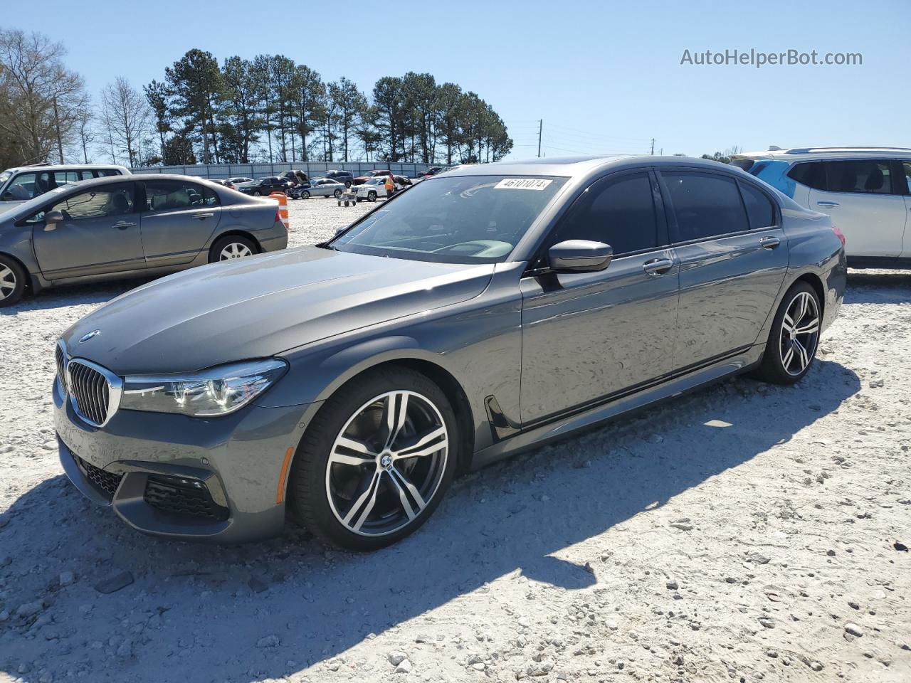 2019 Bmw 740 I Угольный vin: WBA7E2C53KB217274