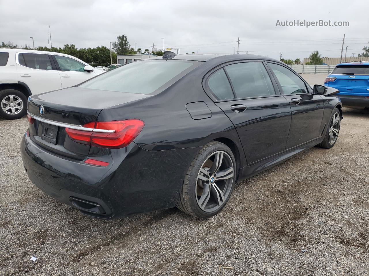 2019 Bmw 740 I Black vin: WBA7E2C53KB217288