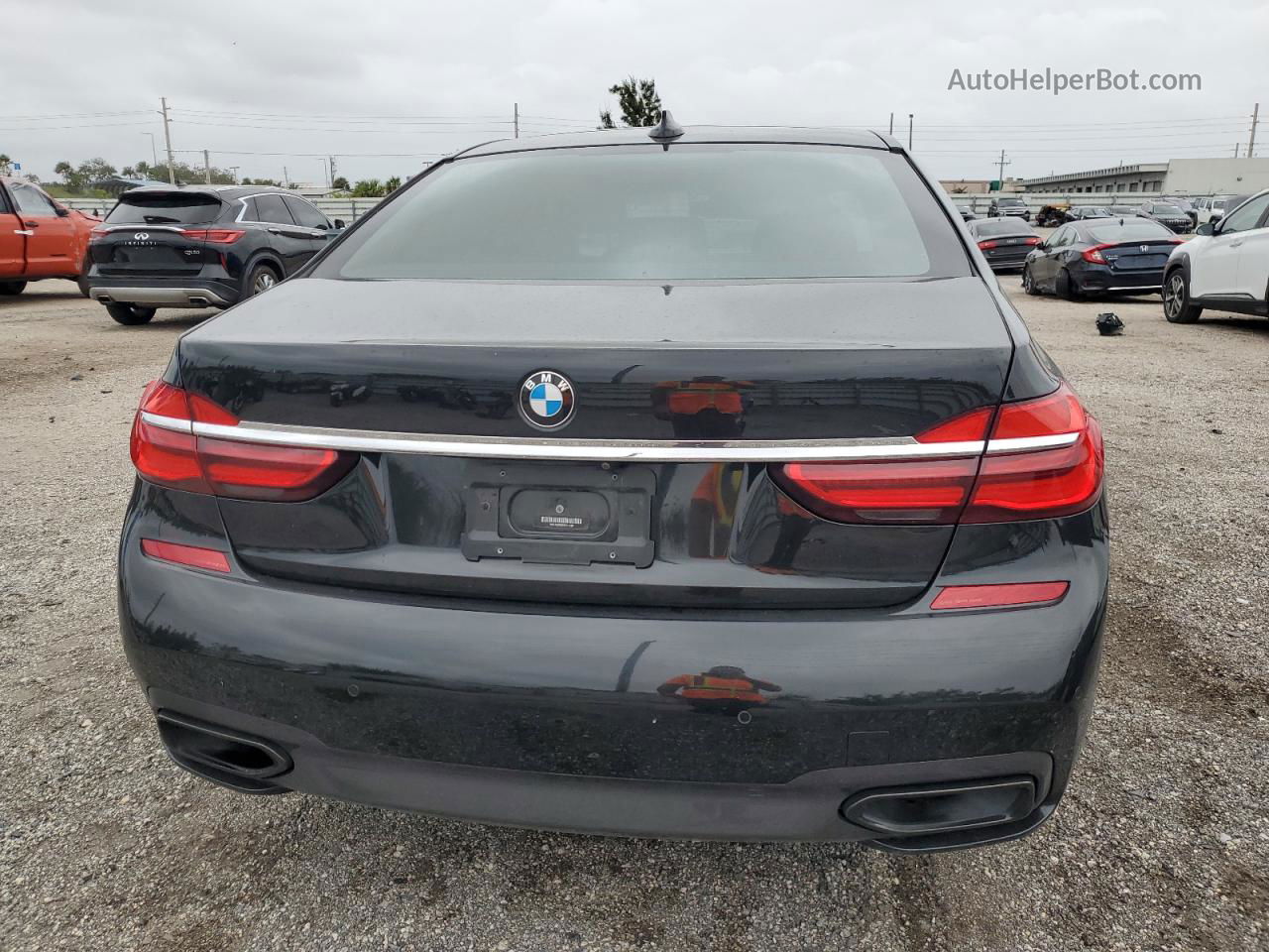 2019 Bmw 740 I Black vin: WBA7E2C53KB217288