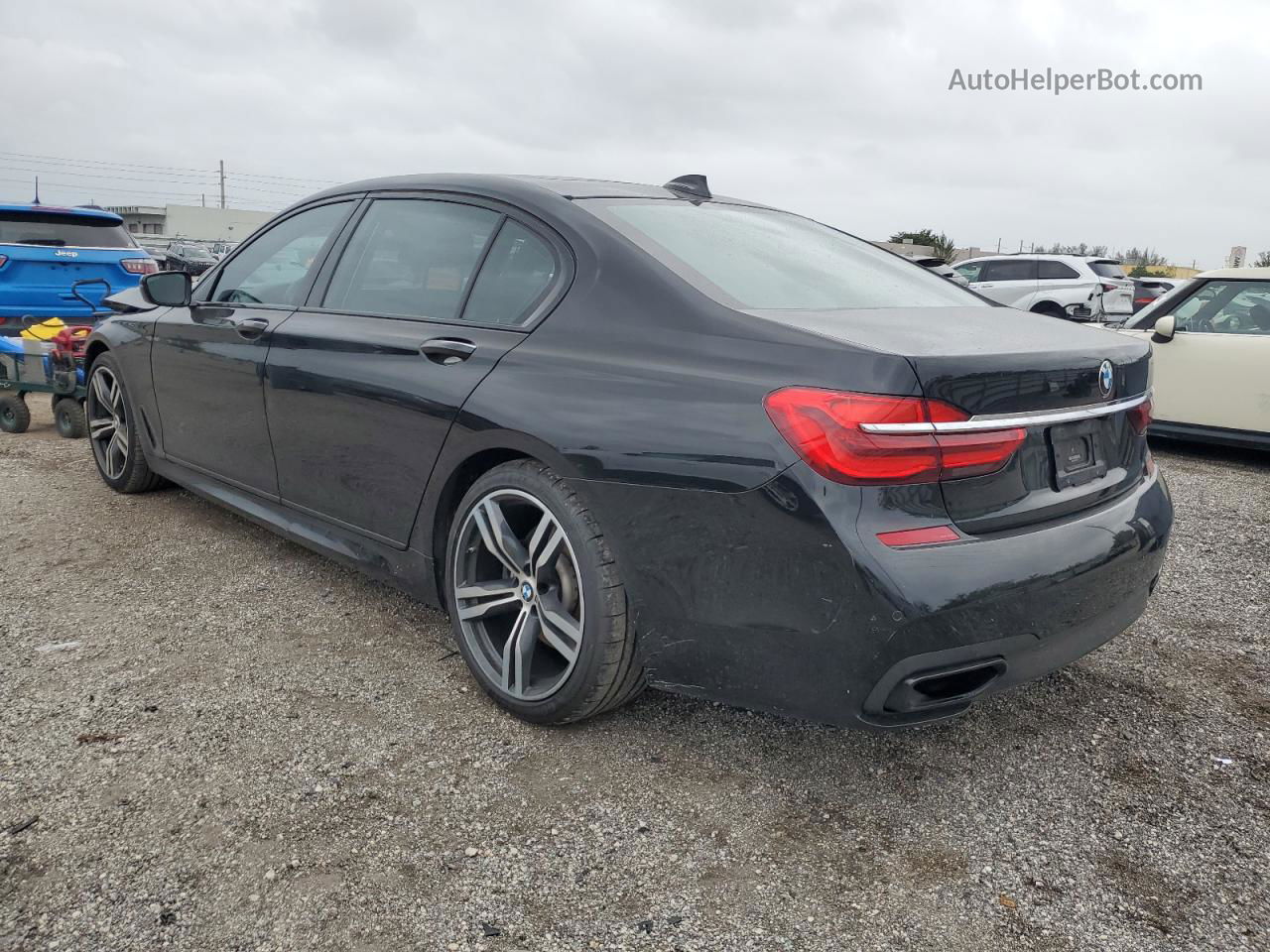 2019 Bmw 740 I Black vin: WBA7E2C53KB217288