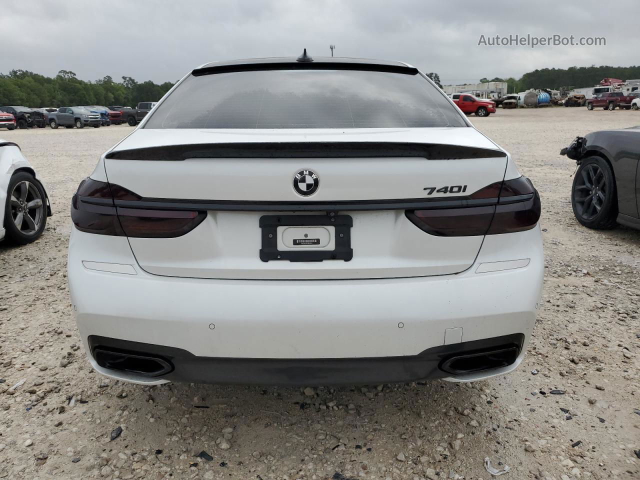 2019 Bmw 740 I White vin: WBA7E2C53KB218344