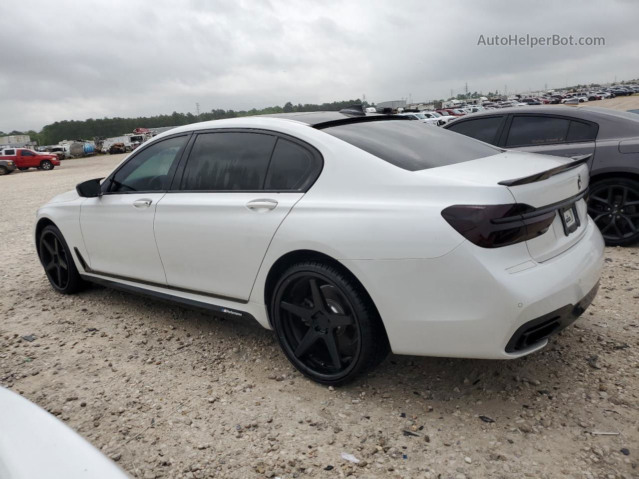 2019 Bmw 740 I White vin: WBA7E2C53KB218344