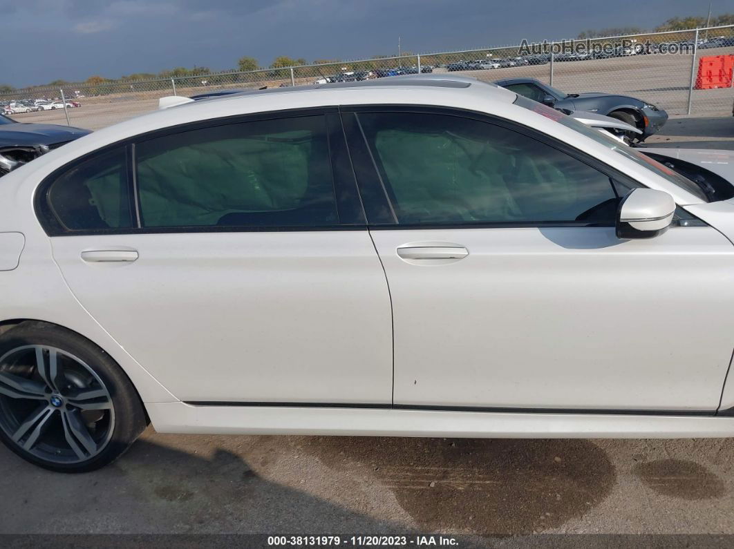 2019 Bmw 740i White vin: WBA7E2C56KB217818