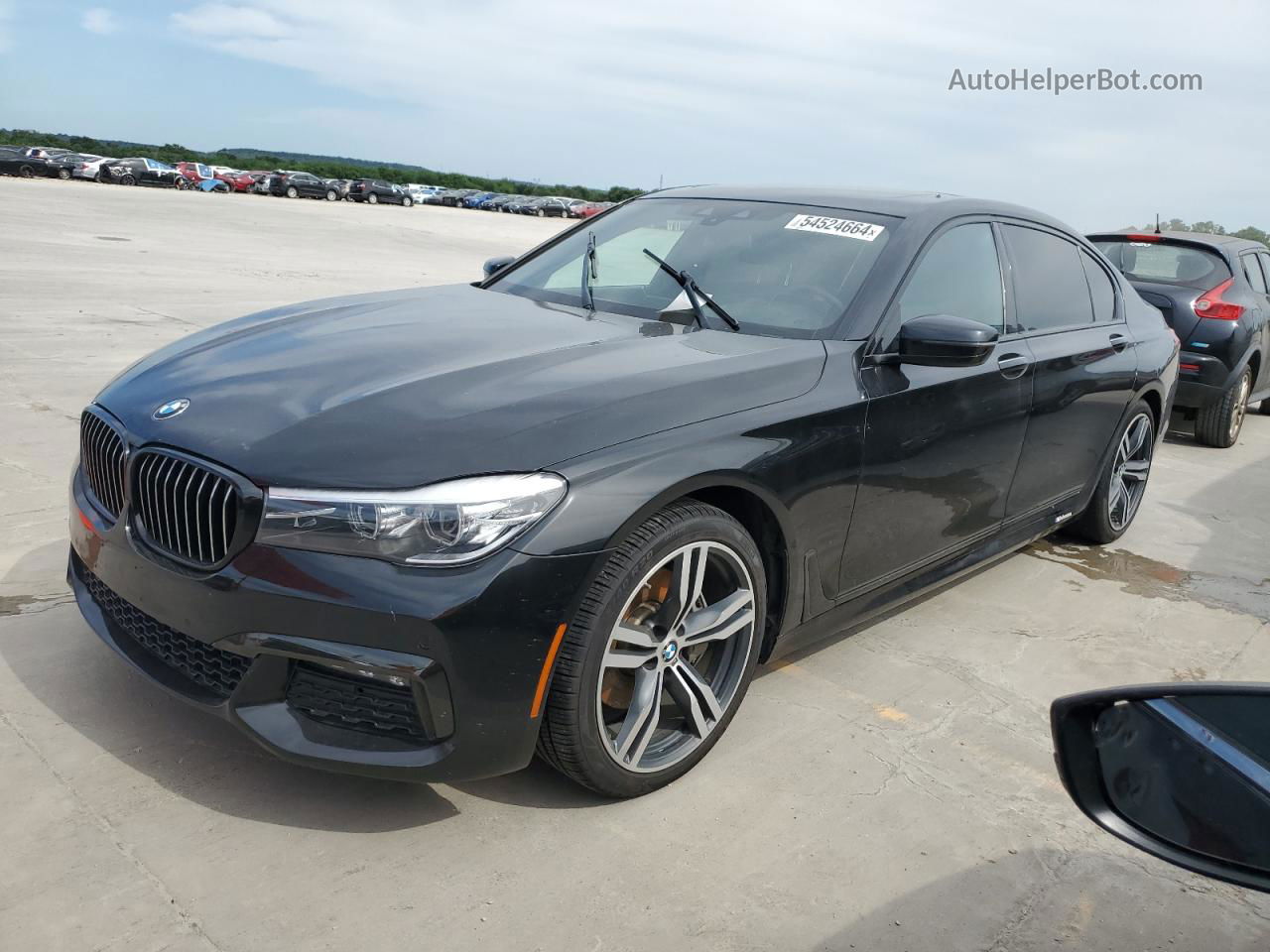 2019 Bmw 740 I Black vin: WBA7E2C57KB217309