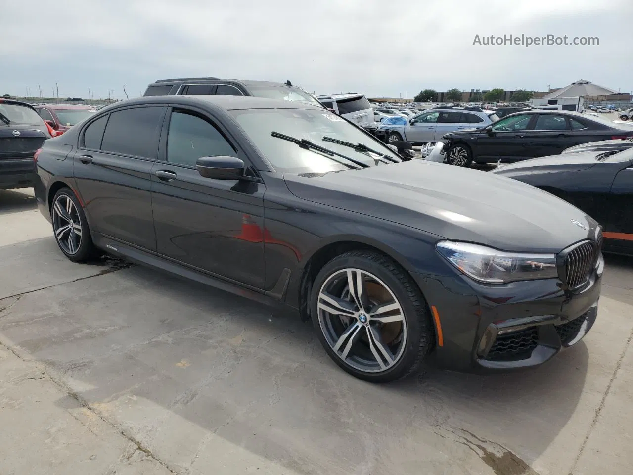 2019 Bmw 740 I Black vin: WBA7E2C57KB217309