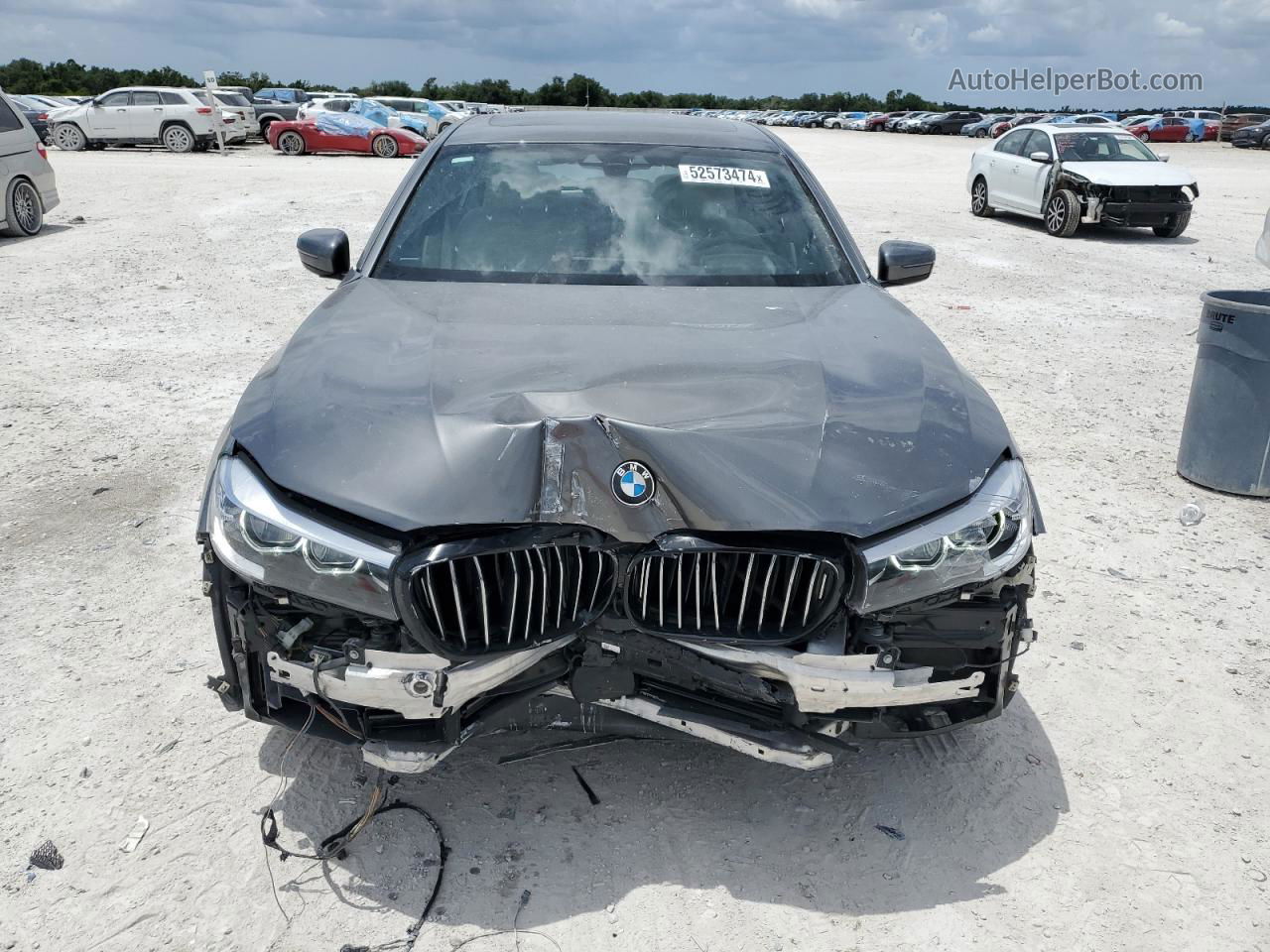 2019 Bmw 740 I Gray vin: WBA7E2C57KB217911