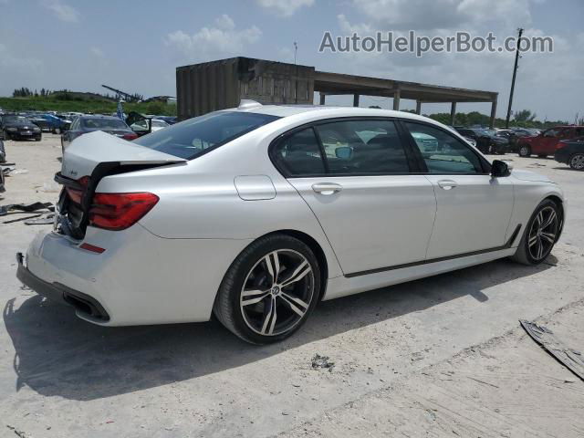 2019 Bmw 740 I Белый vin: WBA7E2C57KB218038