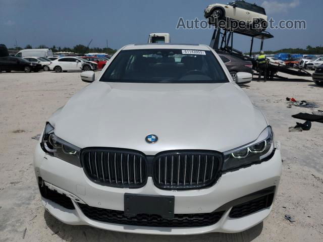 2019 Bmw 740 I White vin: WBA7E2C57KB218038