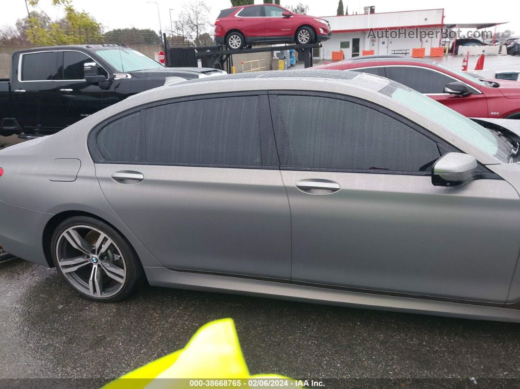 2019 Bmw 740i   Silver vin: WBA7E2C57KB218119