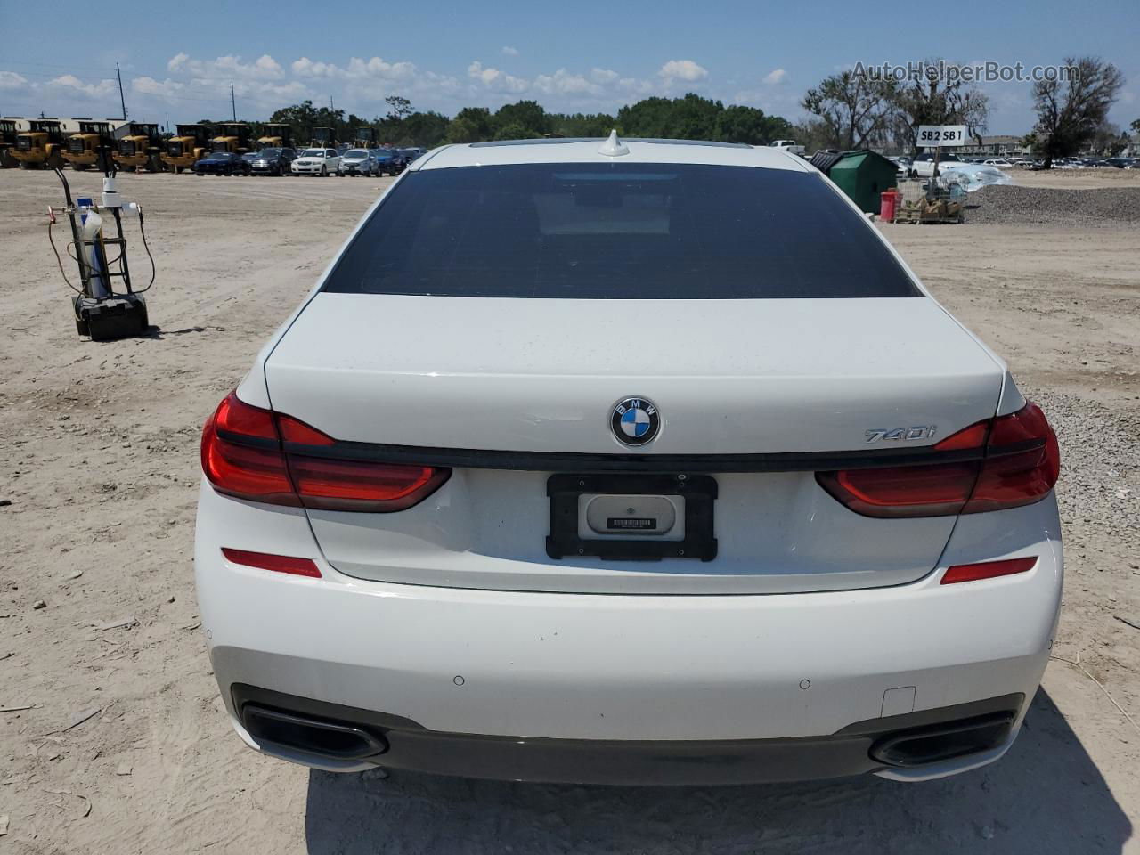 2019 Bmw 740 I White vin: WBA7E2C57KB218508