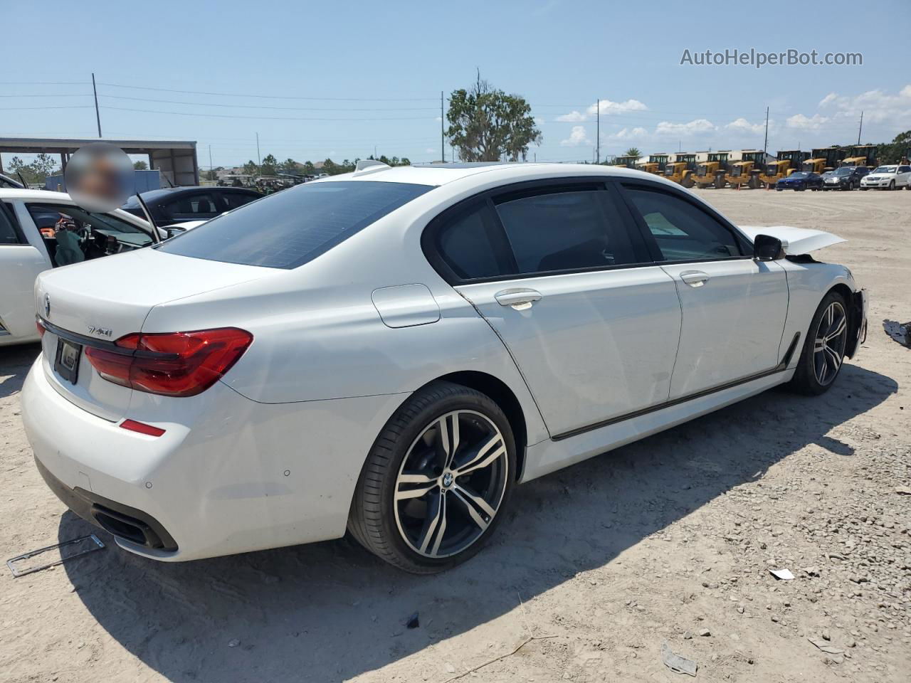 2019 Bmw 740 I White vin: WBA7E2C57KB218508