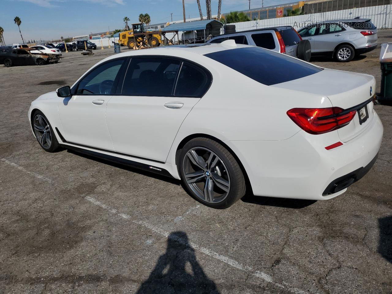 2019 Bmw 740 I White vin: WBA7E2C58KB216878