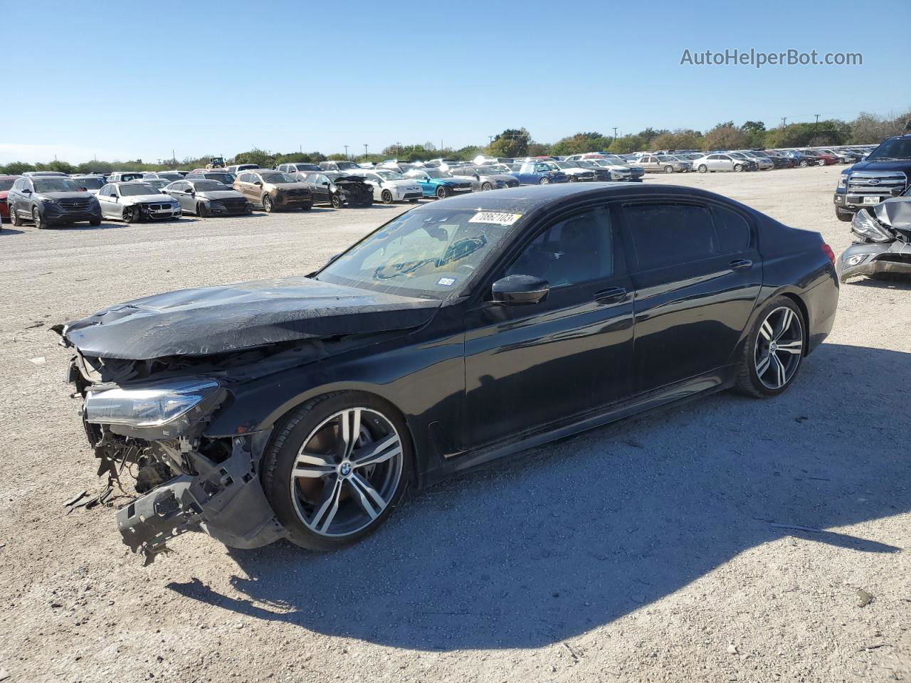 2019 Bmw 740 I Black vin: WBA7E2C58KB217108