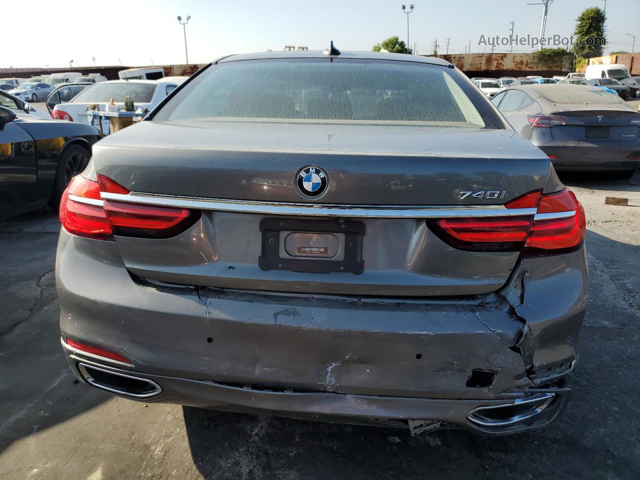 2019 Bmw 740 I Charcoal vin: WBA7E2C58KB454536