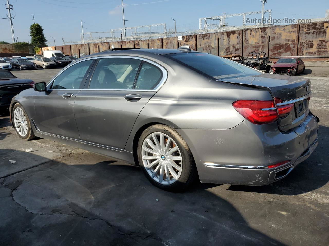 2019 Bmw 740 I Charcoal vin: WBA7E2C58KB454536