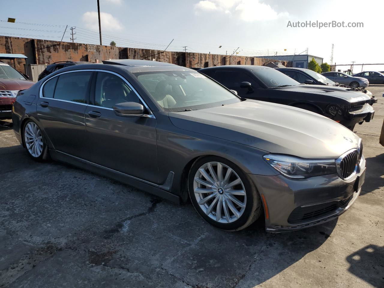 2019 Bmw 740 I Charcoal vin: WBA7E2C58KB454536