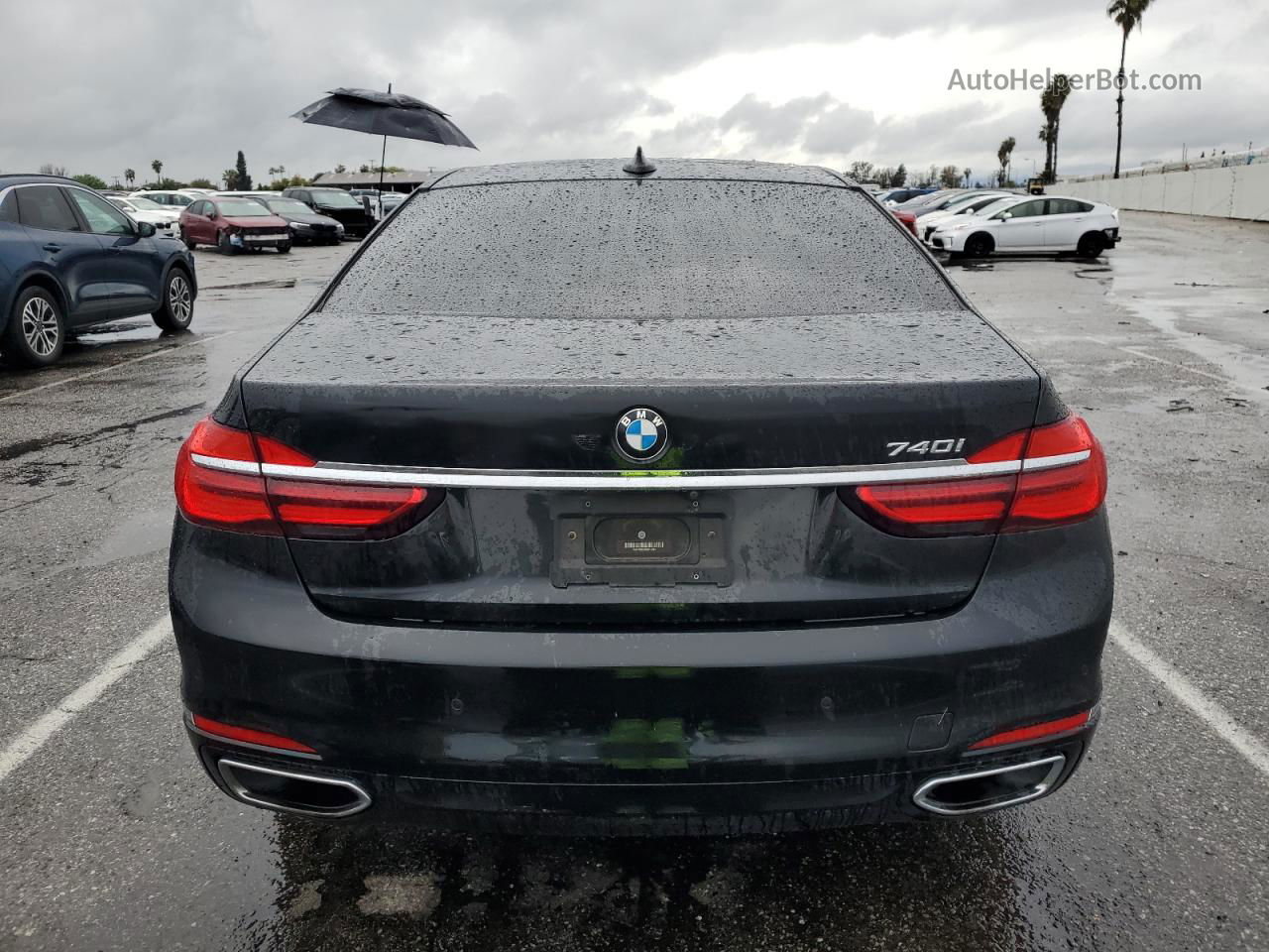 2019 Bmw 740 I Black vin: WBA7E2C59KB216484