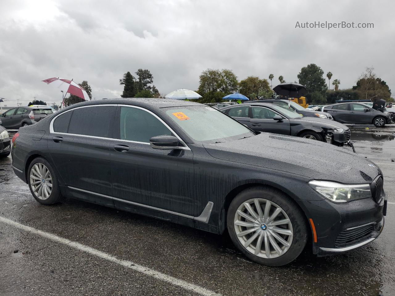 2019 Bmw 740 I Black vin: WBA7E2C59KB216484