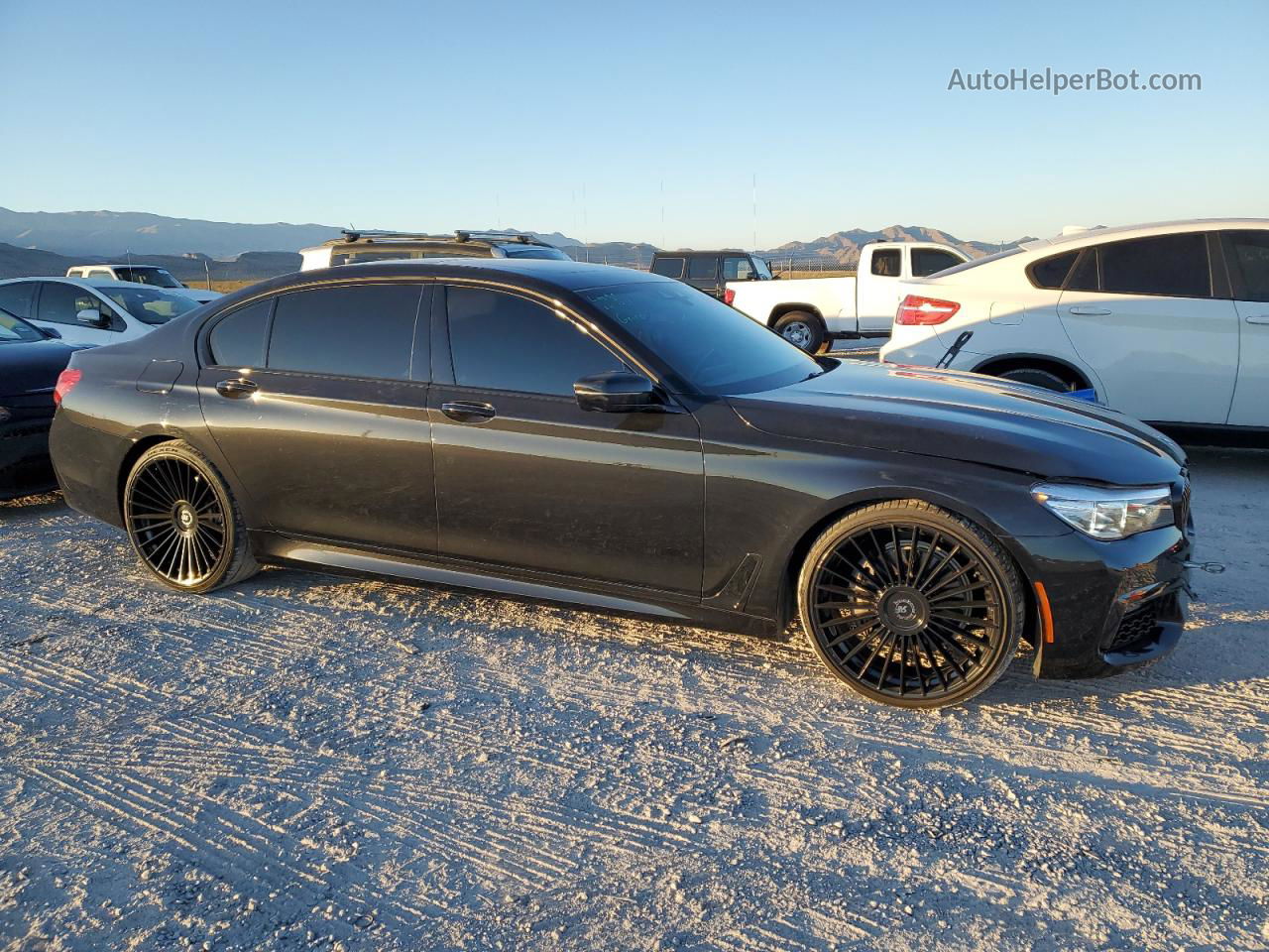 2019 Bmw 740 I Black vin: WBA7E2C59KB217778