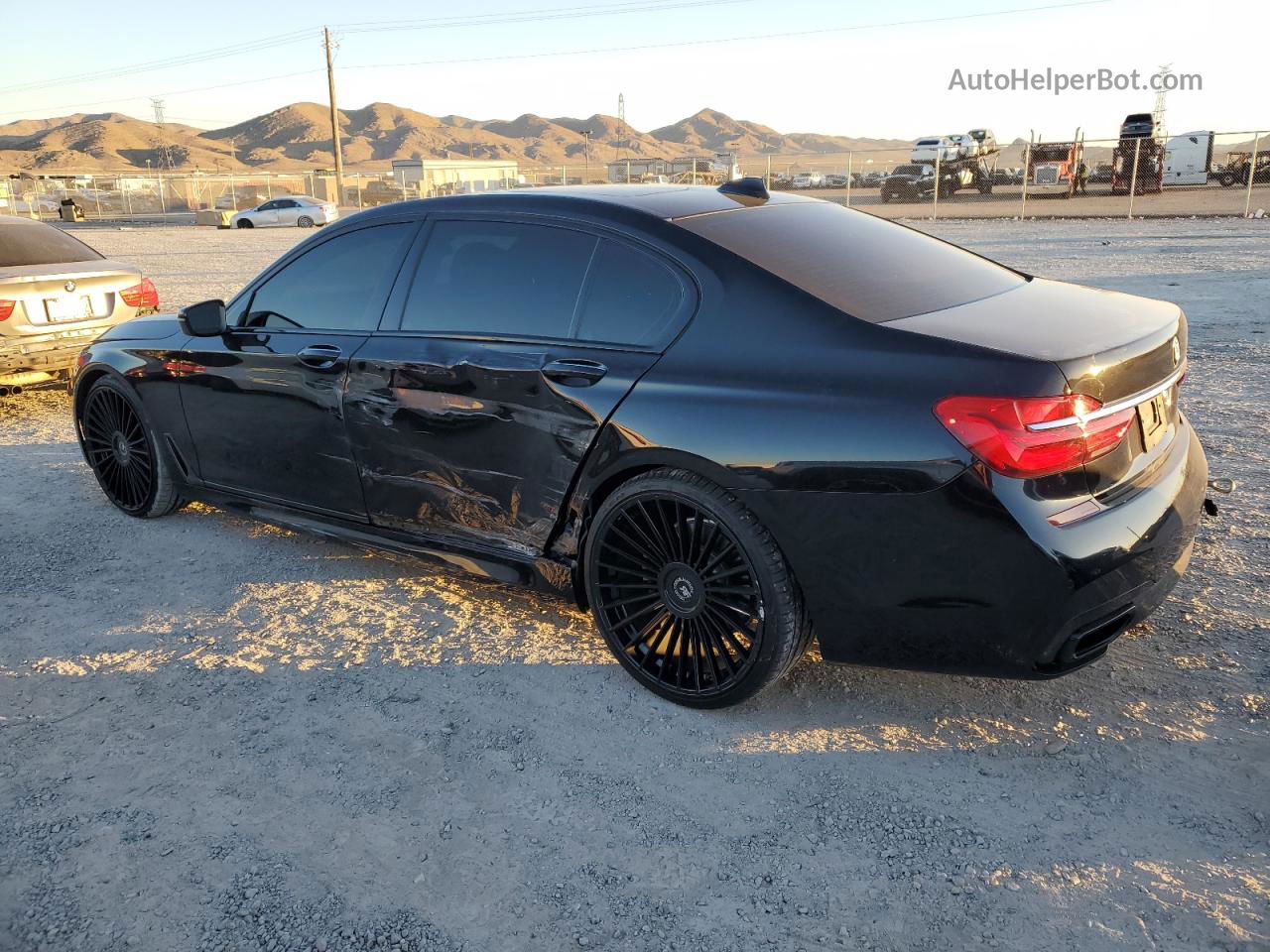 2019 Bmw 740 I Black vin: WBA7E2C59KB217778