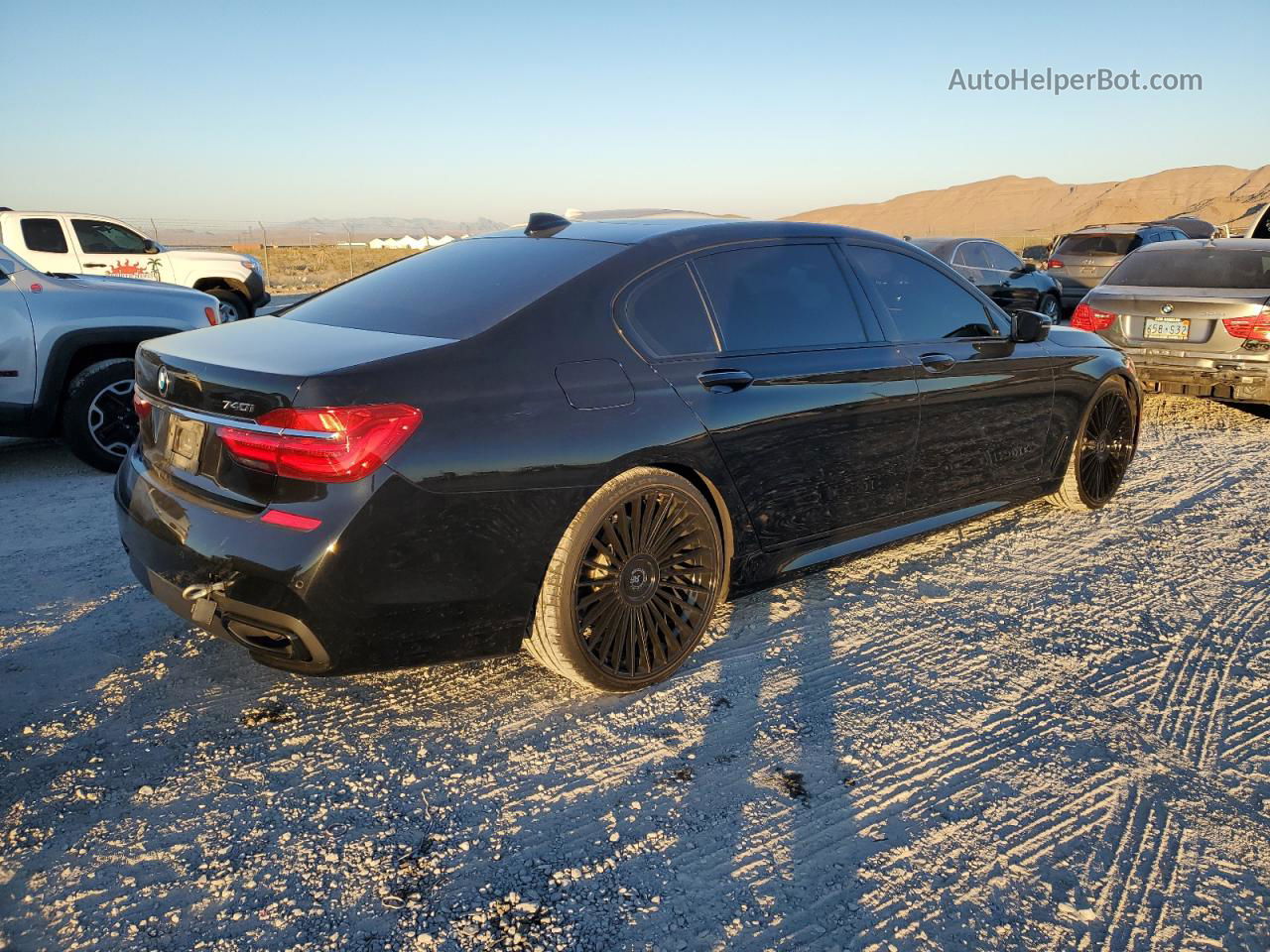 2019 Bmw 740 I Black vin: WBA7E2C59KB217778