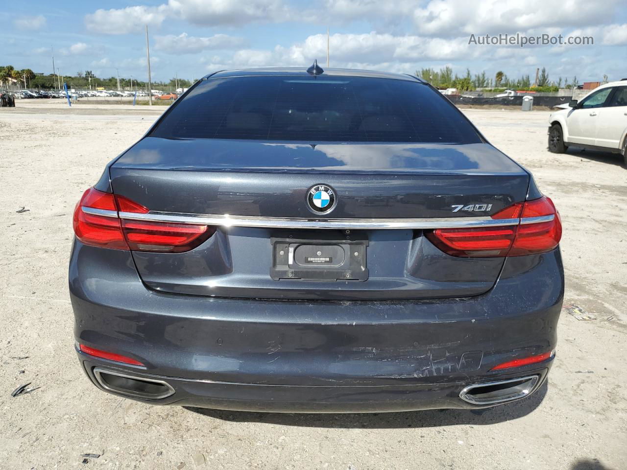 2019 Bmw 740 I Blue vin: WBA7E2C59KB218431