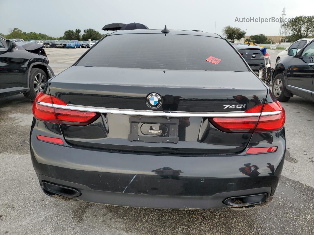 2019 Bmw 740 I Black vin: WBA7E2C5XKB216655