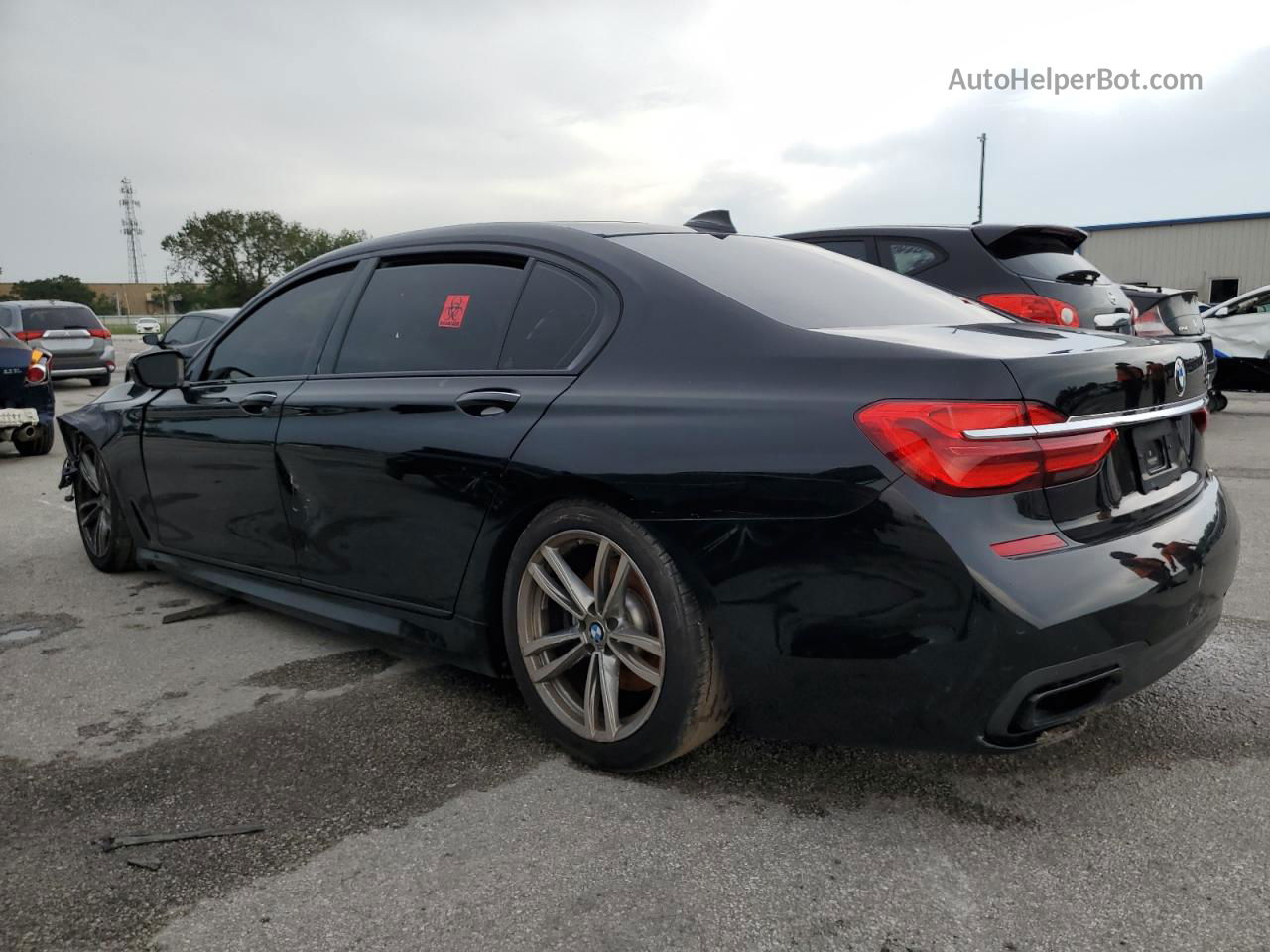 2019 Bmw 740 I Black vin: WBA7E2C5XKB216655