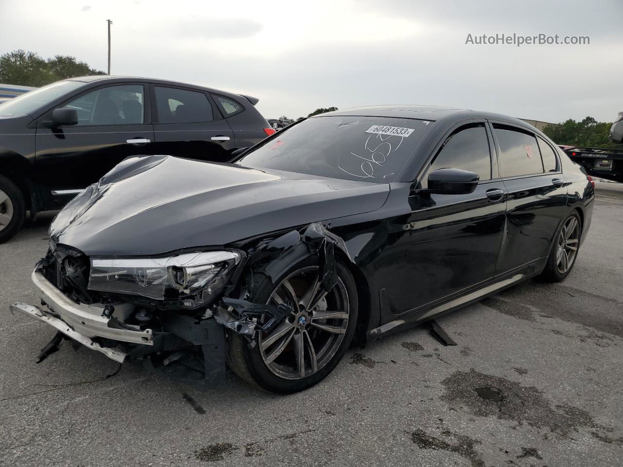 2019 Bmw 740 I Black vin: WBA7E2C5XKB216655