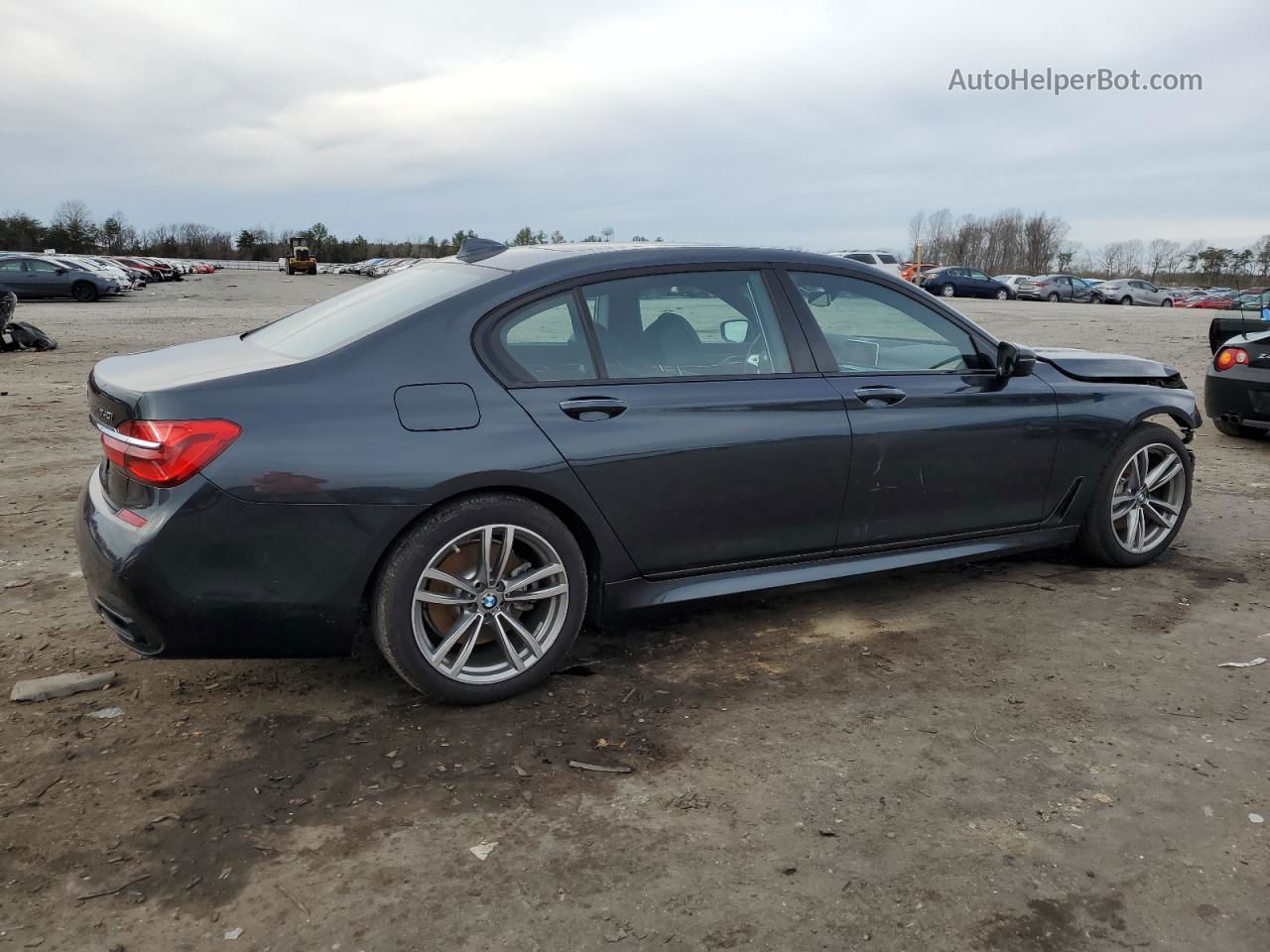 2019 Bmw 740 Xi Charcoal vin: WBA7E4C51KGV70031