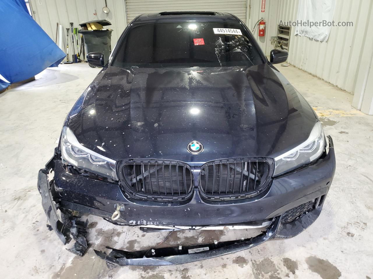 2019 Bmw 740 Xi Синий vin: WBA7E4C51KGV70286