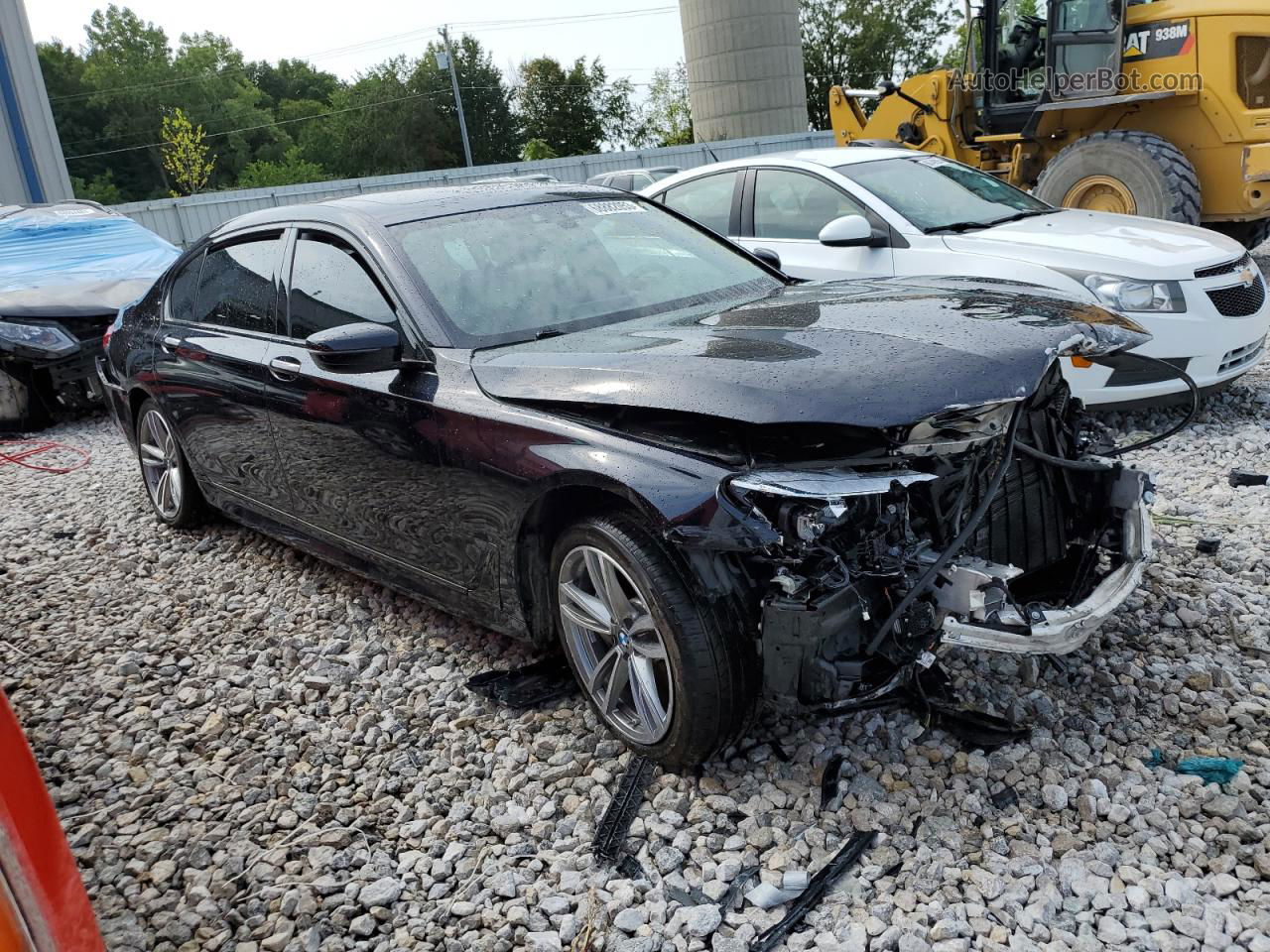 2019 Bmw 740 Xi Black vin: WBA7E4C51KGV70580