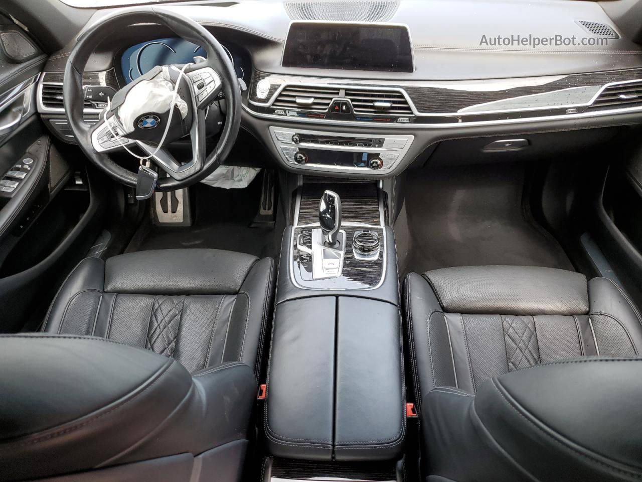 2019 Bmw 740 Xi Black vin: WBA7E4C51KGV70580