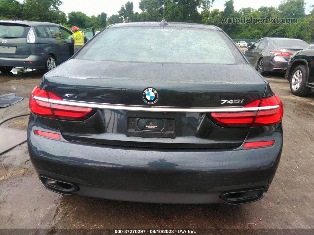 2019 Bmw 7 Series 740i Xdrive Gray vin: WBA7E4C55KGV70081