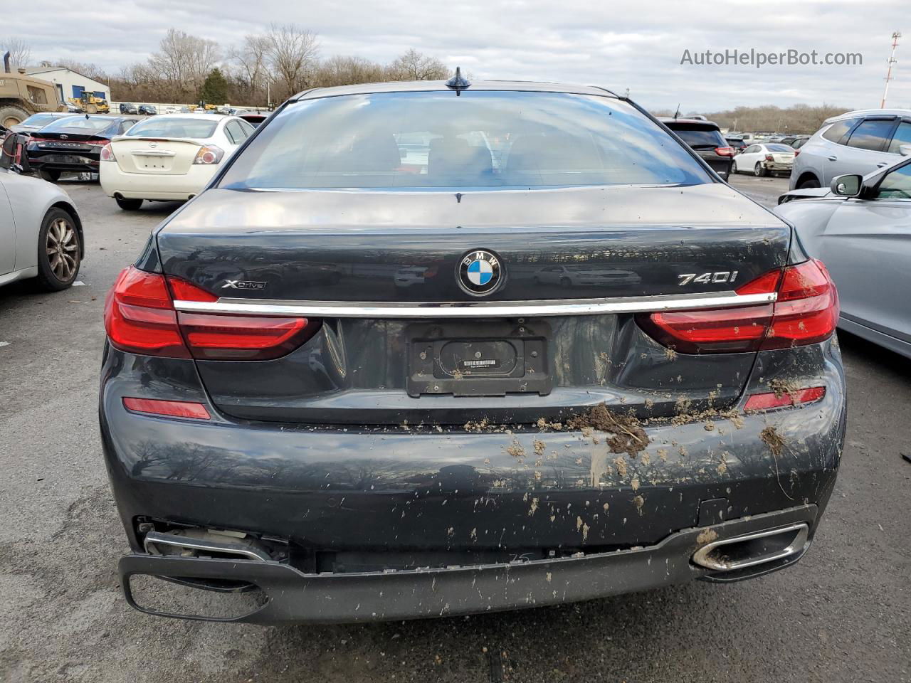 2019 Bmw 740 Xi Black vin: WBA7E4C55KGV70176