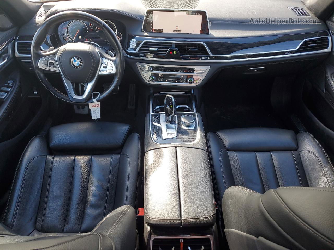 2019 Bmw 740 Xi Черный vin: WBA7E4C56KGV70042