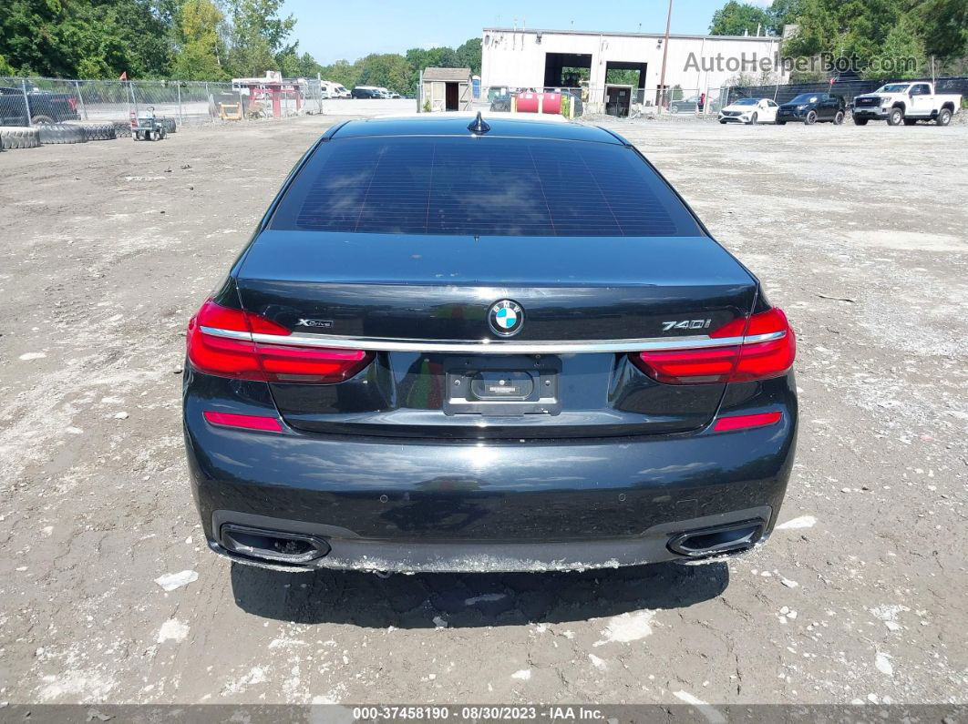 2019 Bmw 7 Series 740i Xdrive Black vin: WBA7E4C59KGV70570