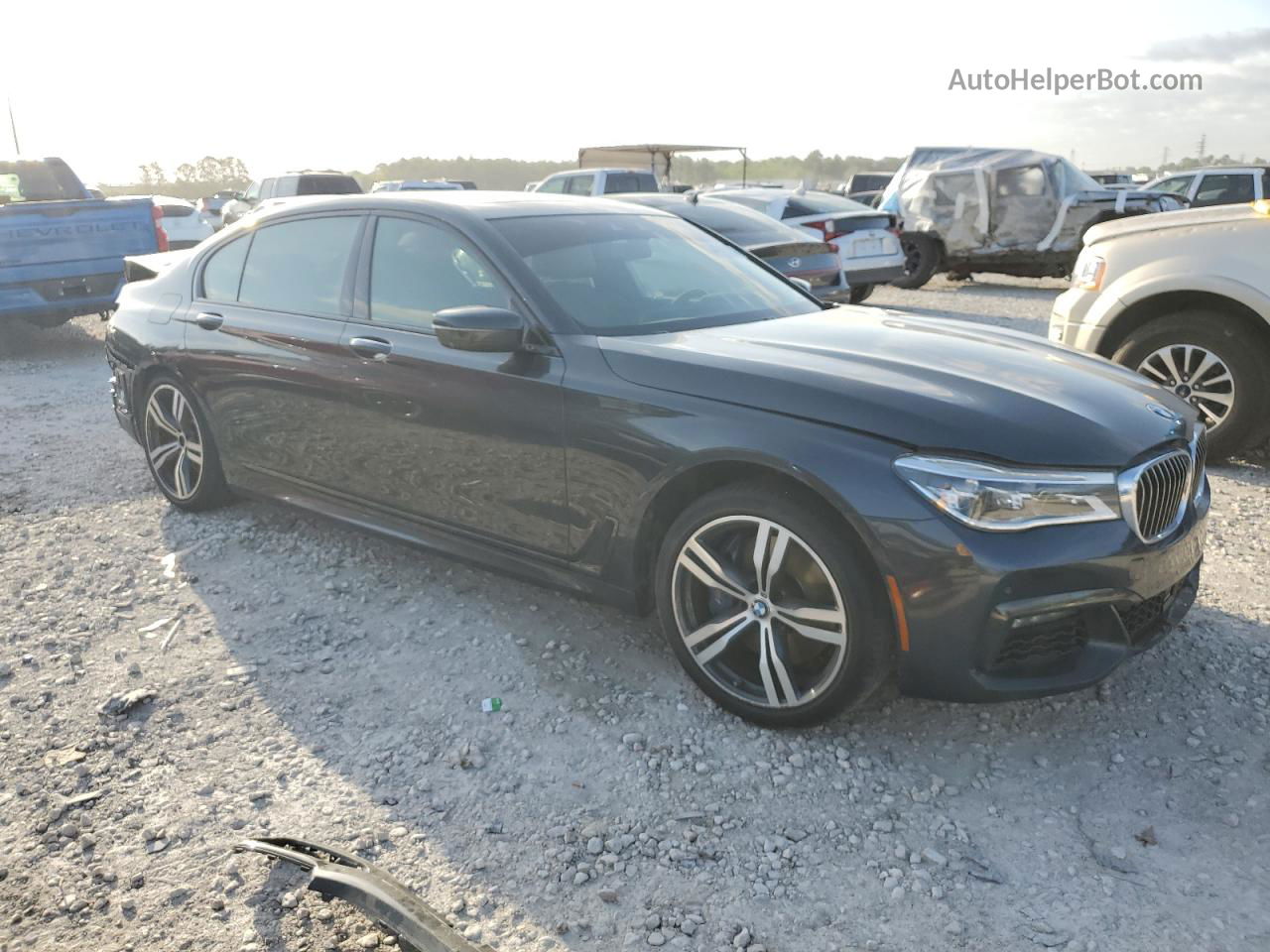 2019 Bmw 750 I Charcoal vin: WBA7F0C51KGM25500