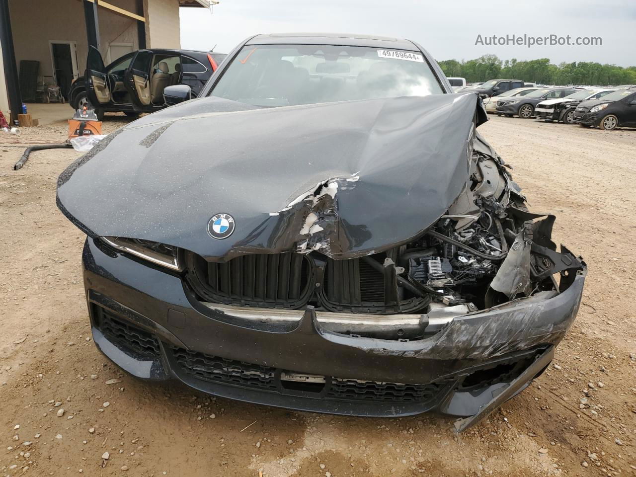 2019 Bmw 750 I Gray vin: WBA7F0C52KGM24484