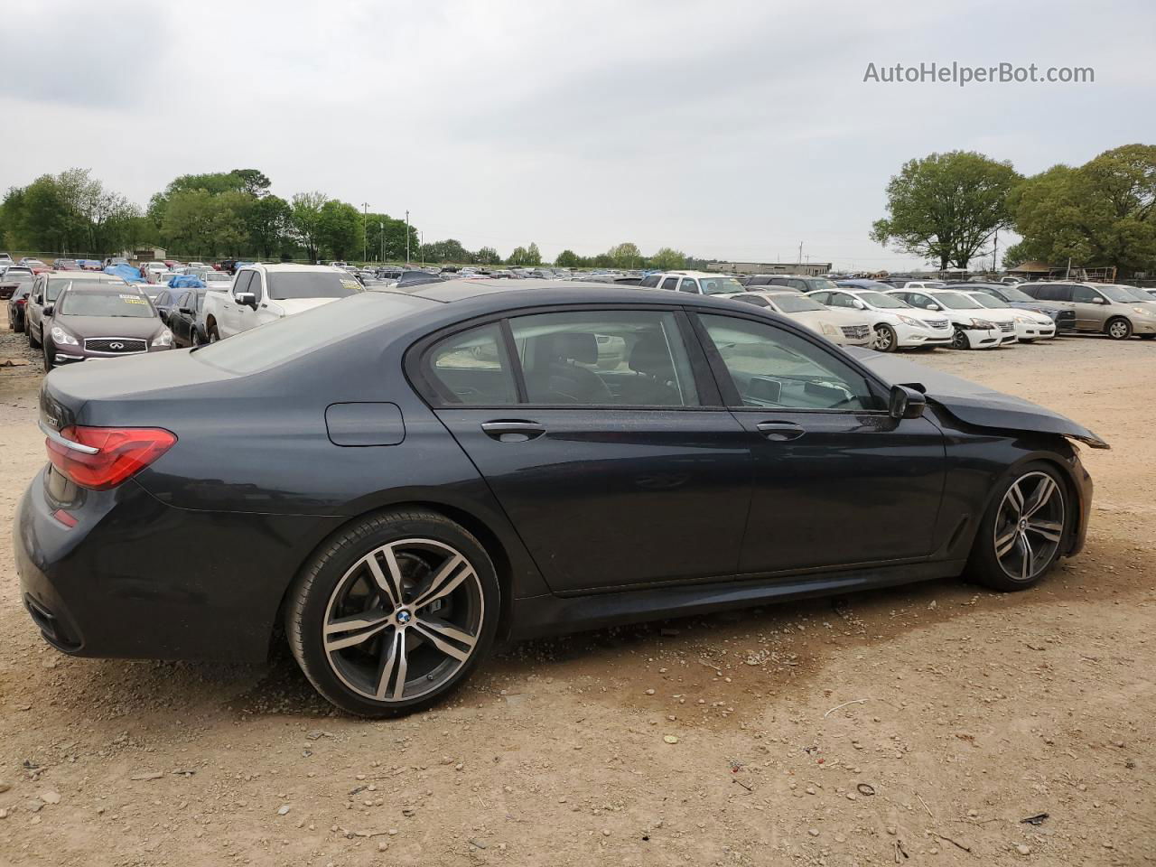 2019 Bmw 750 I Gray vin: WBA7F0C52KGM24484