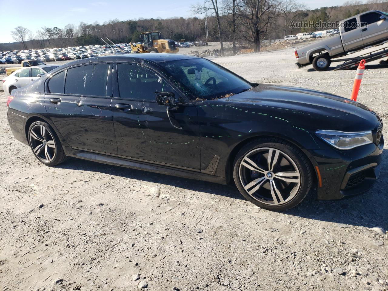 2019 Bmw 750 I Black vin: WBA7F0C53KGM24302