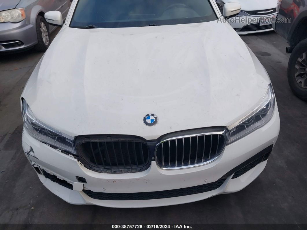 2019 Bmw 750i   White vin: WBA7F0C53KGM24428