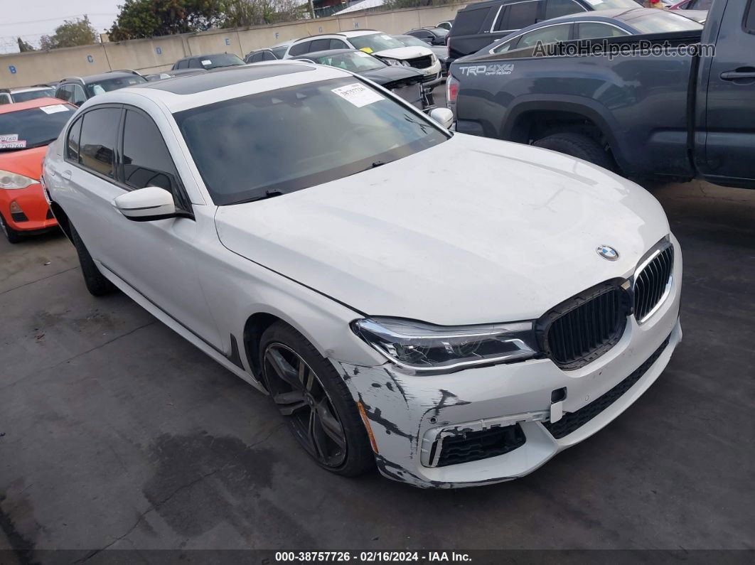 2019 Bmw 750i   White vin: WBA7F0C53KGM24428